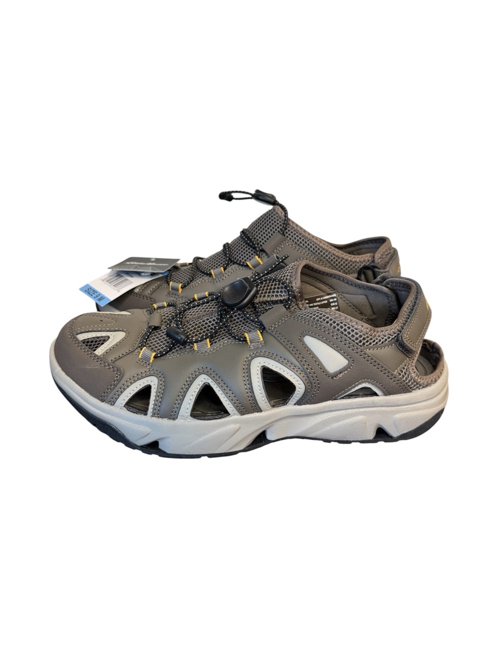 Eddie Bauer Men's Laketrail Water Sandal Size 9 Gray NWT Hiking Outdoors Lake